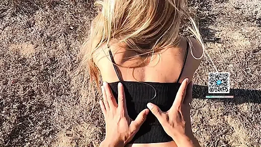 DOGGY STYLE ON THE ROCKS IN PUBLIC