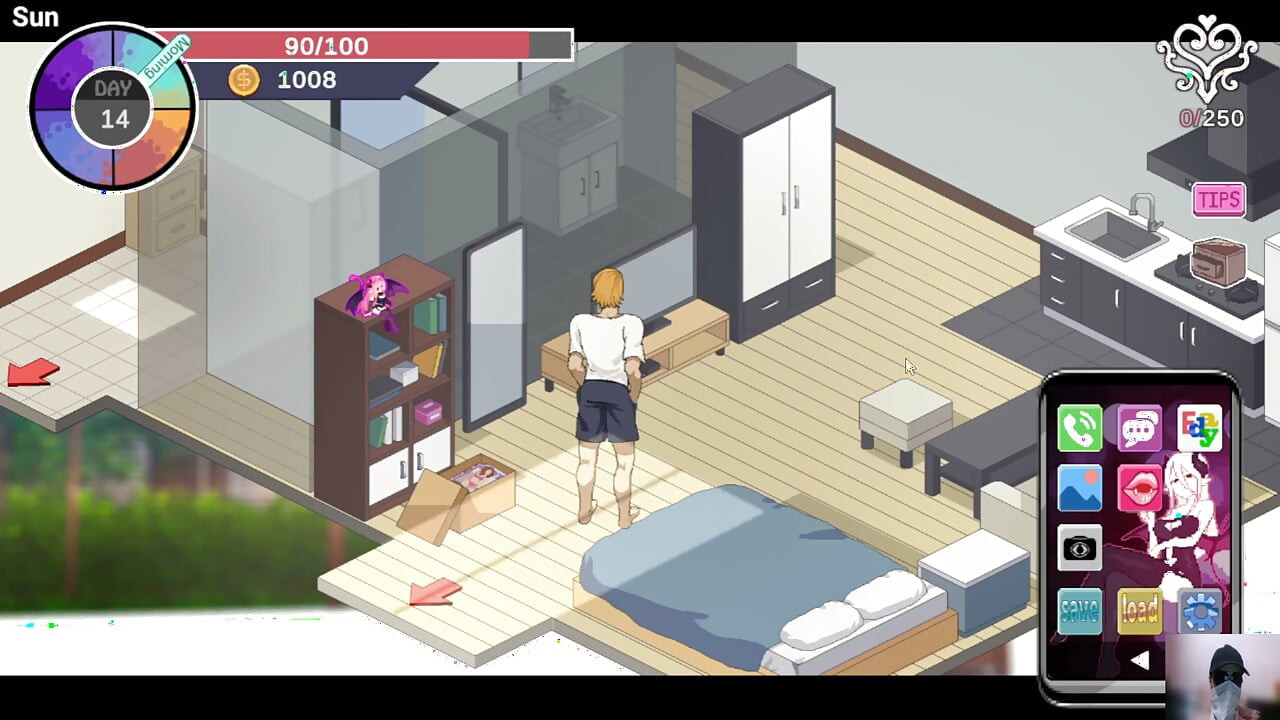 Ntraholic gameplay! Ep-2! The cute wife cheats on her husband with me while he is there!