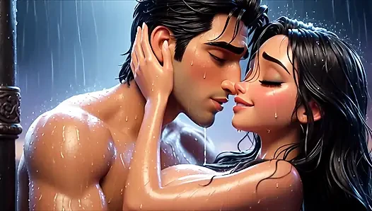 Big Boobed Girl Gets Fucked Hard in the Pouring Rain - Wet Outdoor Sex