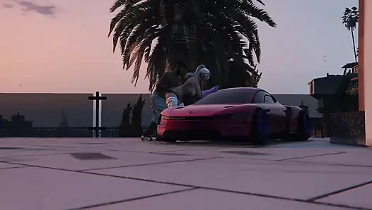 GTA 5 FRANKLIN CAPTAIN CRAZY DICK GIVING IT ALL OVER THE SAINTS GTA V