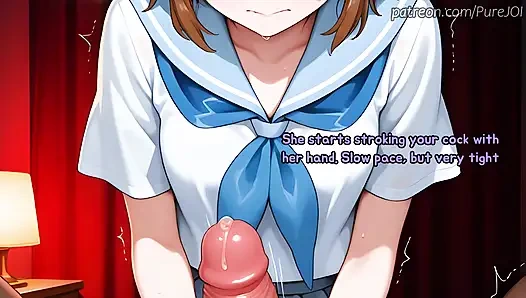 Endure 3 hot students to taste Satsuki's magnificent body (Sex JOI)