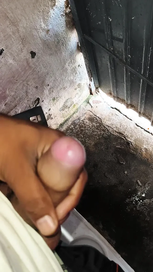 A 22-year-old boy is masturbating with his fist