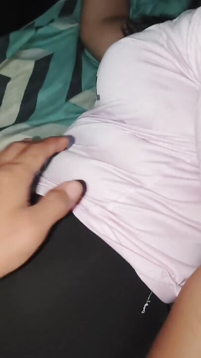 A busty Asian auntie is having a great time getting fuck hard, with the guy pulling out to cum because of the fear of pregnancy