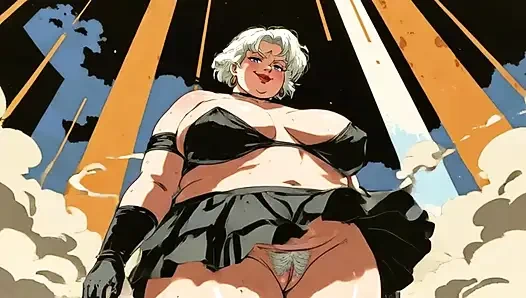 Ai мультфильм, клипы с танцующей женщиной-толстушкой