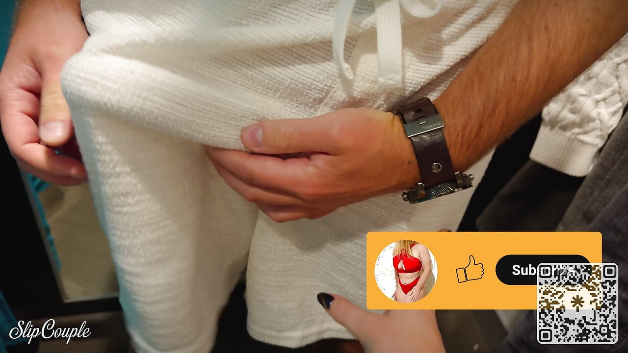 Risky Fitting Room Blowjob While Shopping - She Swallowed Every Drop!