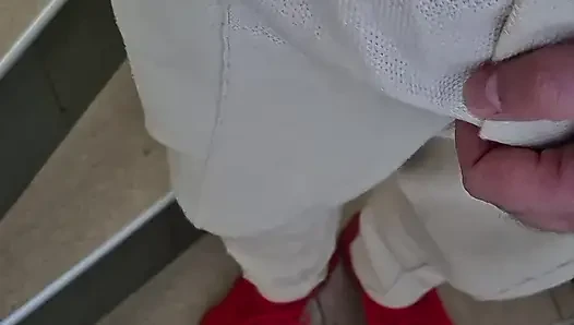 Thick, fat, and greasy Bulgarian dick fucks chair hard and shoots a huge amount of cum into a milky mess.