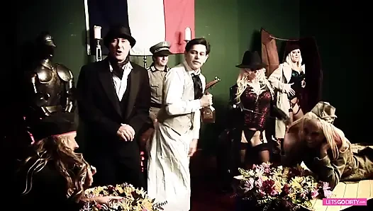Fransız askeri grup seks