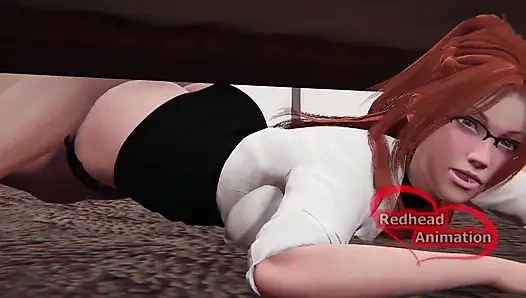 Step Mom Stuck and Fucked Under the Bed