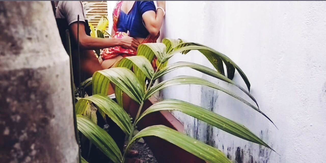 Busty Blonde MILF Bhabi Offers Her Perfect Curves To Her Handsome Devar in outside