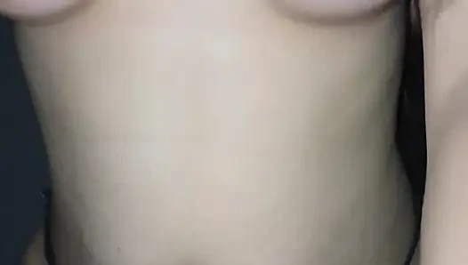 A cute Indian girl wearing a mask for her boyfriend to admire.