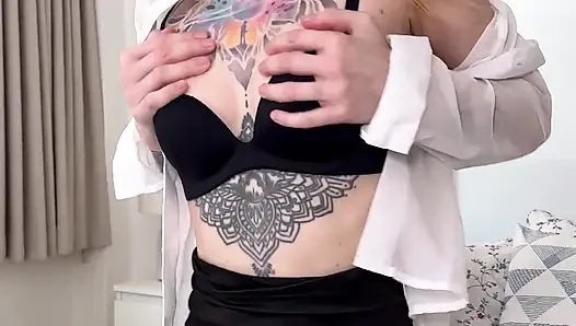 Passing the Exam to Become Your Slutty Secretary