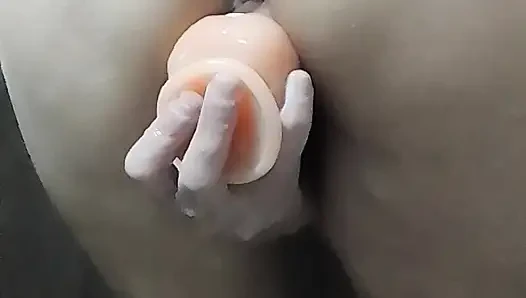 Hot milf masturbates in the shower