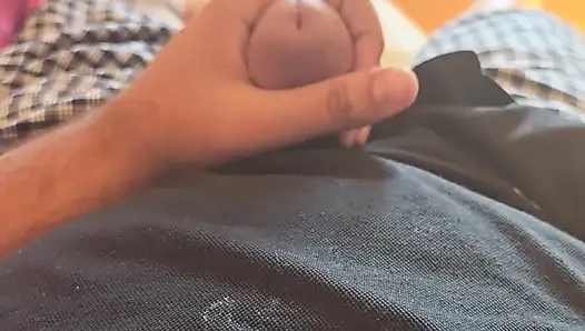 POV solo guy masturbating and torture himself till cum