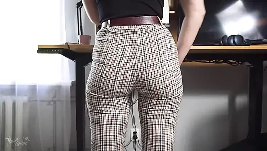 Watching Coworkers Ass In Tight Trousers VPL