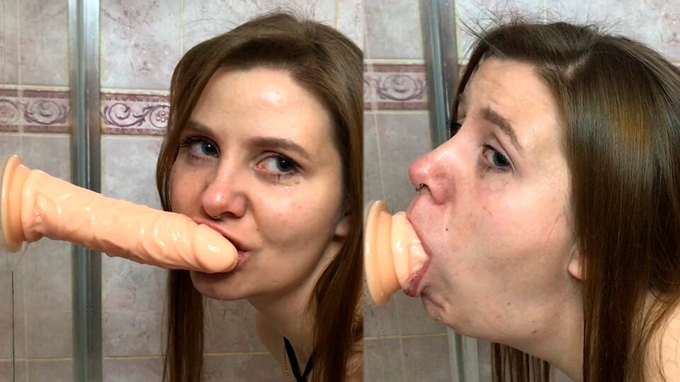 Maximum Deep Throat with a Big Dick in the Shower with a Beautiful MILF - Lovessie