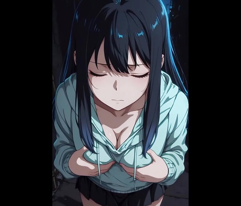 Nympho prince of AI sucking a dick with cumshot on her face.