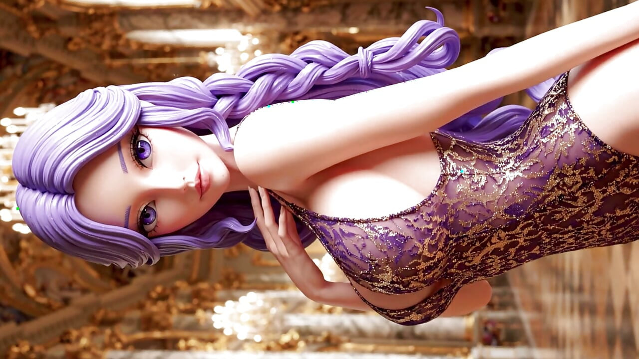 The Joy of Beautiful Girls Presenting Sheer Fashion: Radiant Jewels 3D Anime AI-Generated