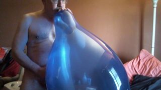 Balloonbanger 35) vluggertje ballonontploffing met sperma - retro