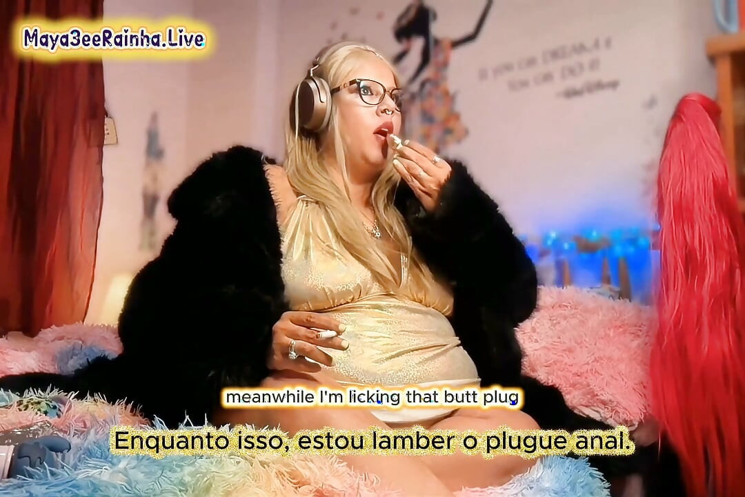 Hấp joi nóng bỏng với brazil milf bbw nữ thần trong vàng