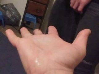 Sperma i min hand