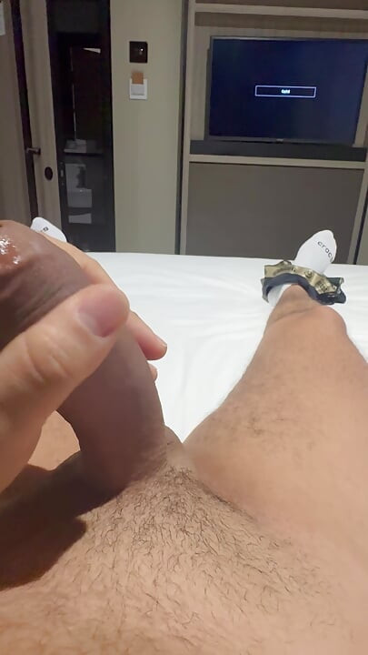 Hotel conference, hope my straight friend doesn't mind.