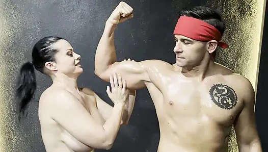 Nadia White Vs Sam Stout Sexwrestle