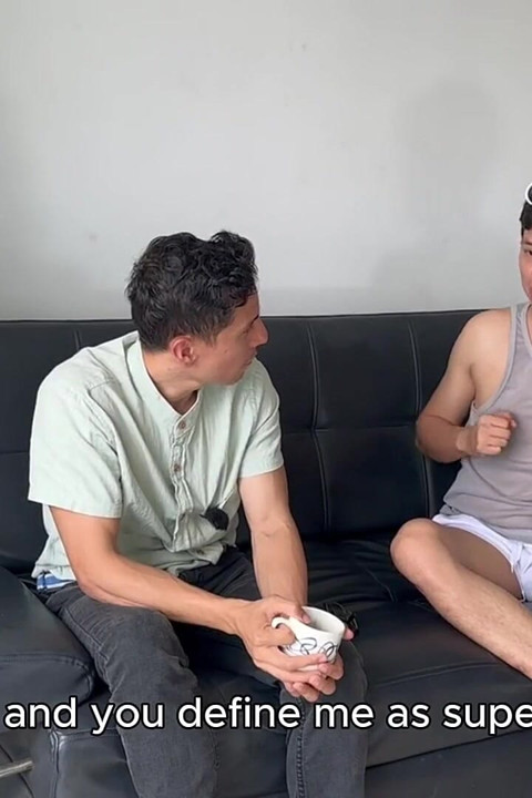 My Friend's Wife Isn't Home, She Doesn't Please Him, so I Decided to Let Him Fuck My Ass to Cheer Him up
