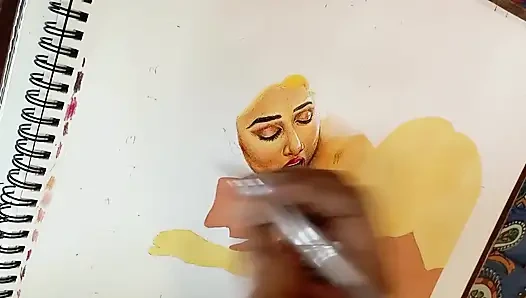 Stunningly beautiful desi indian woman fucking husband's friend when no one is at home