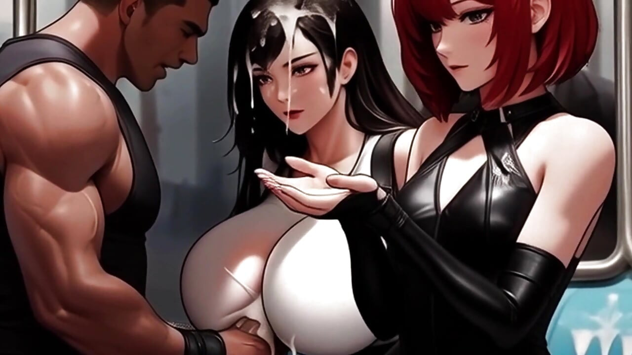 Tifa's Titties Demand Attention On The Midgar Train