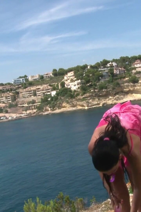 ピンクのパレオ