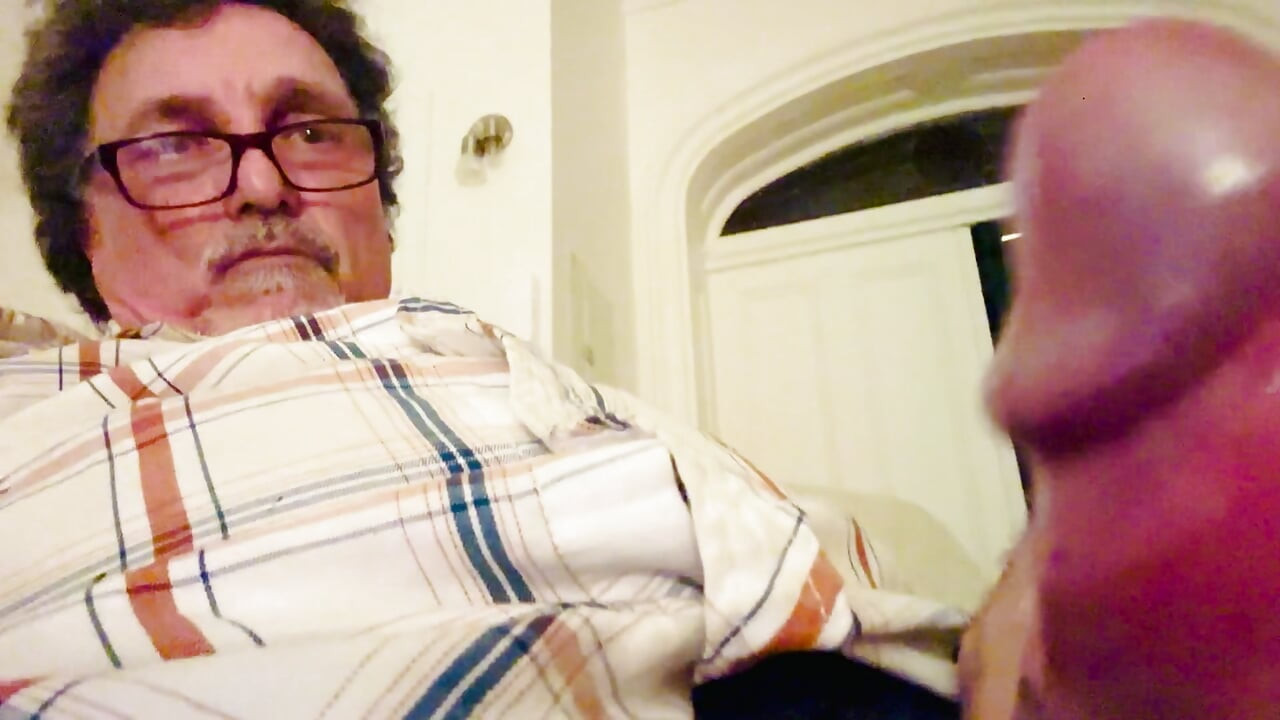 Father's juicy oozing penis again