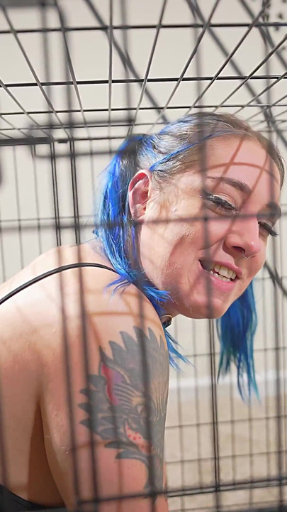 Semaj Media Intro to Goth Girl Ari Quinn Being My Pet in My Cage!!