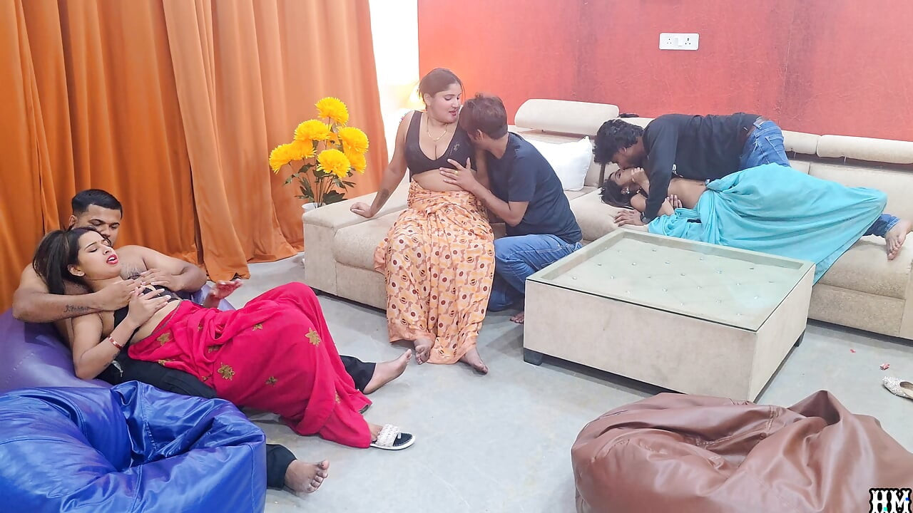 Indian Asian Desi Four Couple Party Foursome Gangbang Ultimate hardcore Sex Fucking Video
