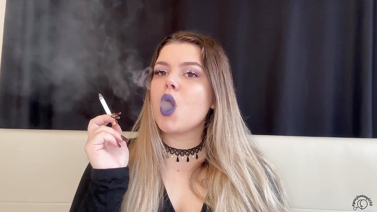 Worship My Smoke: BBW Goddess Puffs Cig & Vape