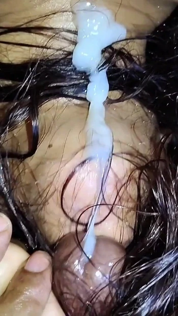 Key moment from "HAIR HANDJOB & CUM ON HER NECK"