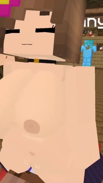 ช่วงเวลาอันโดดเด่นจาก "Minecraft Jenny Mod Fapcraft Jenny และ Zoey อยู่ที่นี่เพื่อเย็ดและเย็ดหมู่สามคน"