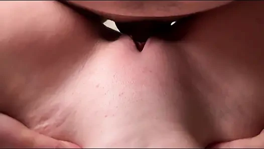 The beauty gets a crazy orgasm from rubbing the clitoris with fingers and dick