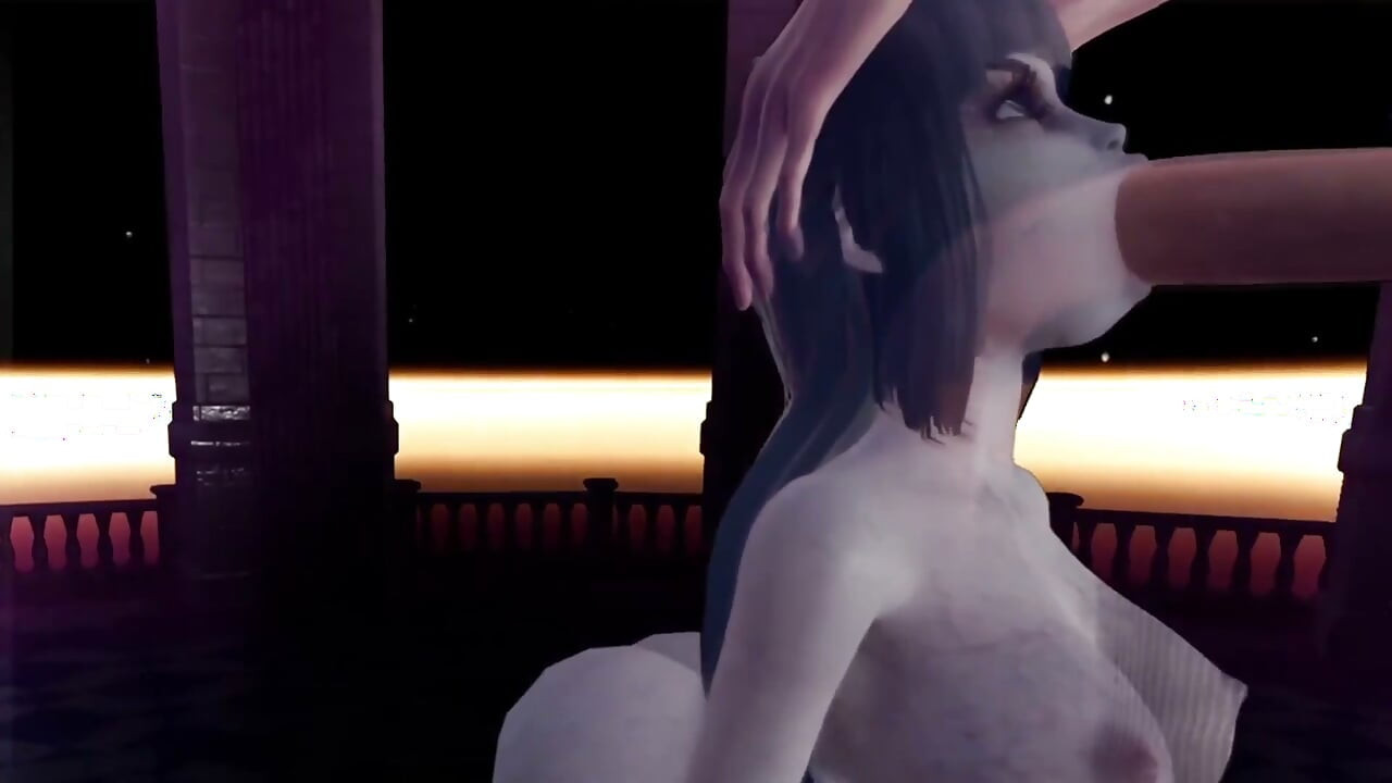 Menina fantasma na garganta profunda - 3D pornô