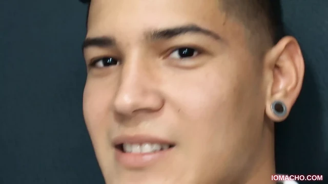 Latin Boy El Diablo Beating His Meat