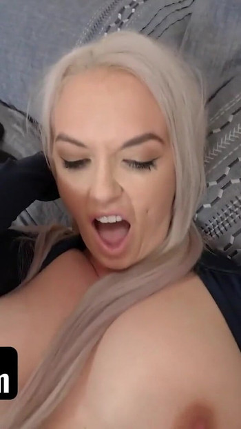 Powerful moment from "Unsuspecting Stepmom Brook Page Blindfolded And Fucked By Her Evil Stepson - PervMom"