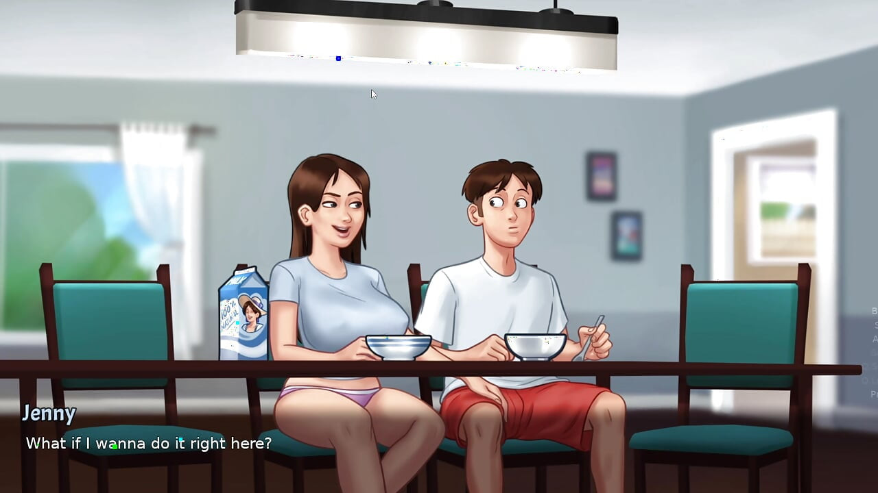 Breakfast Table Hardcore Pussy Pounding from Big Cock - Gameplay