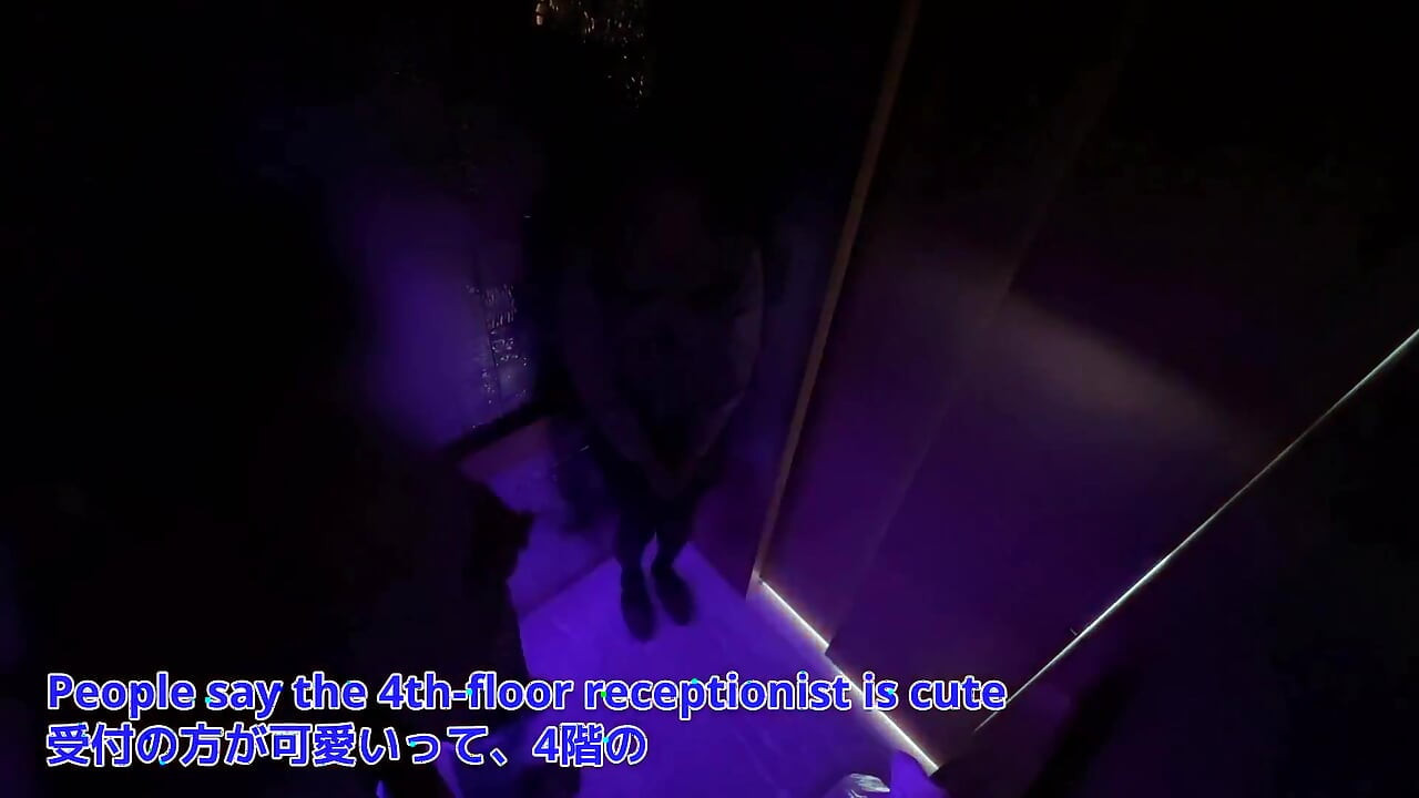 Elevator Sex. Office Building on a Holiday. a Man and a Woman Meet for the First Time and Have Sex, Creampie.