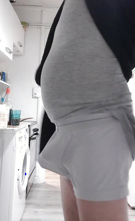 Dad well mounted! In underwear