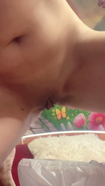 pissing out water when wearing teen outfit | Clip 1