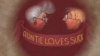Auntie loves to suck! Animation!