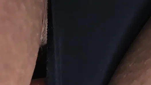 He CUMS Hard Inside Her Panties Under Her Skirt In a Crowded Bus