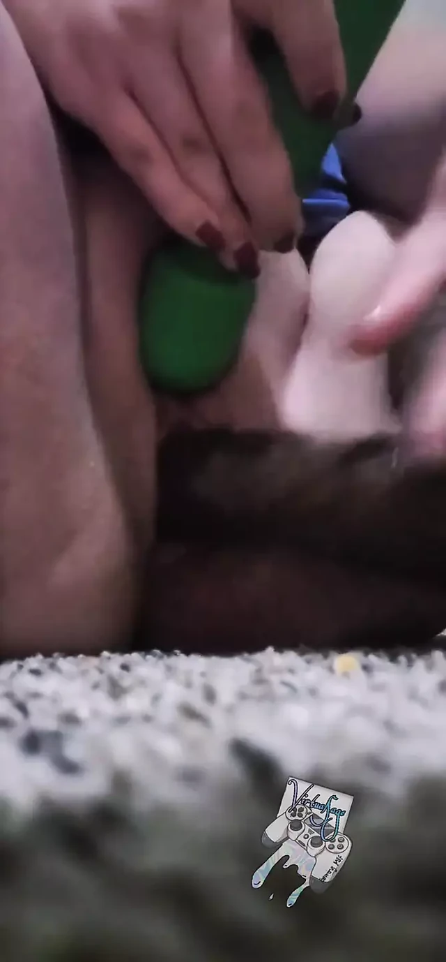 BBW Playing with her new 9in Black Dildo