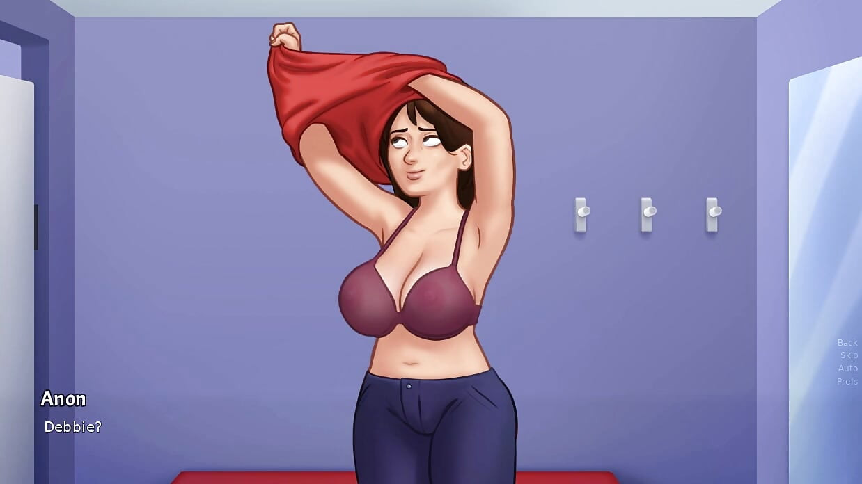 Summertime Saga - Gameplay - Roleplay - Debbie Wears Bikini