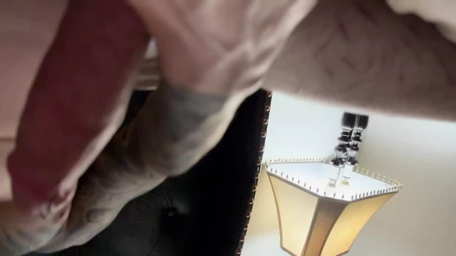 Teasing and inserting piercing into my slimy wet dick