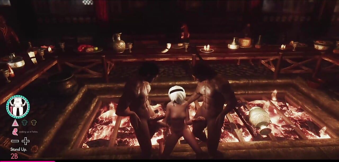 Шпиливаю 2B в Skyrim, OSEX (Nier x Skyrim)